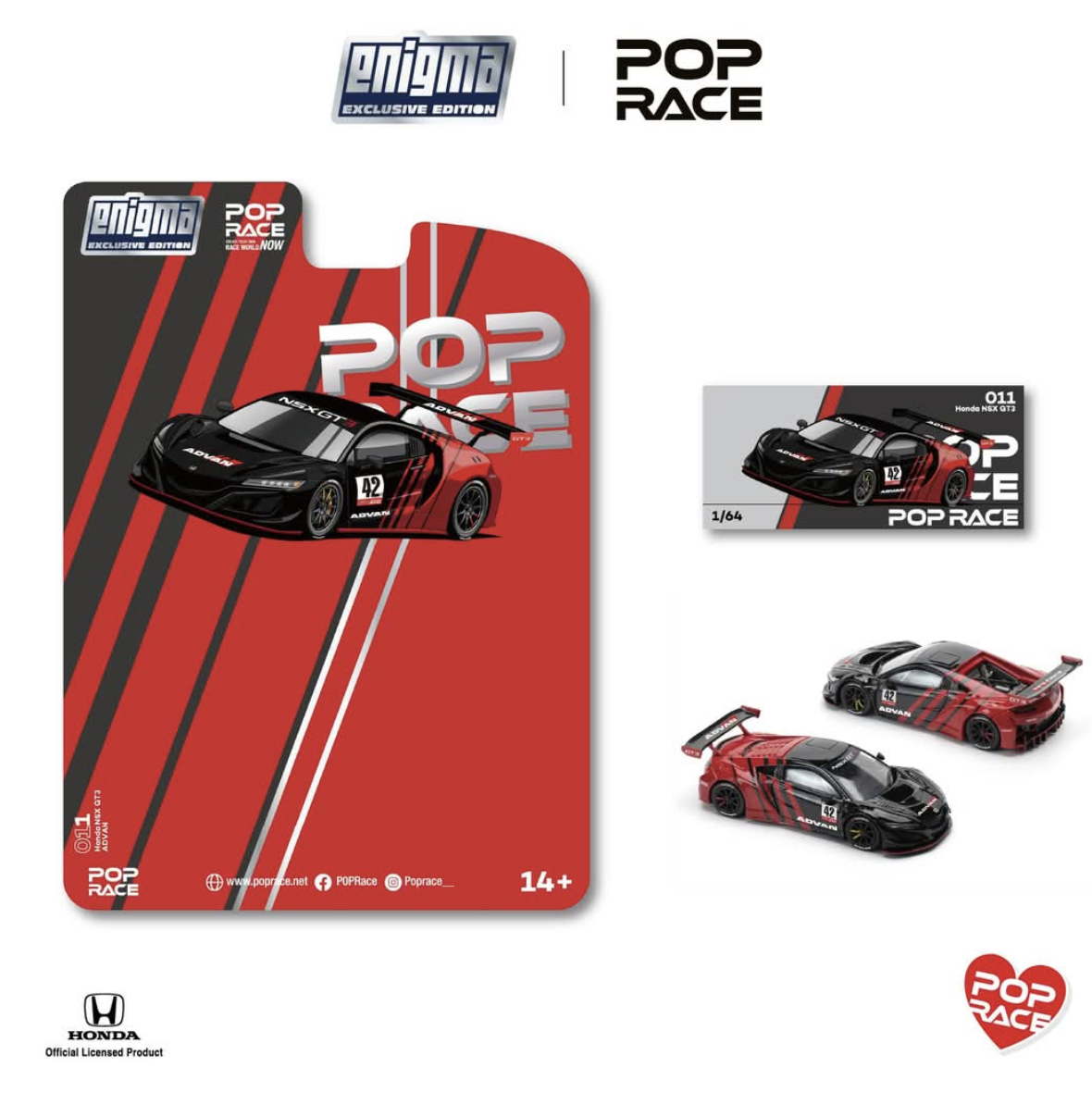 【預訂】Pop Race Honda NSX GT3 EVO22 ADVAN