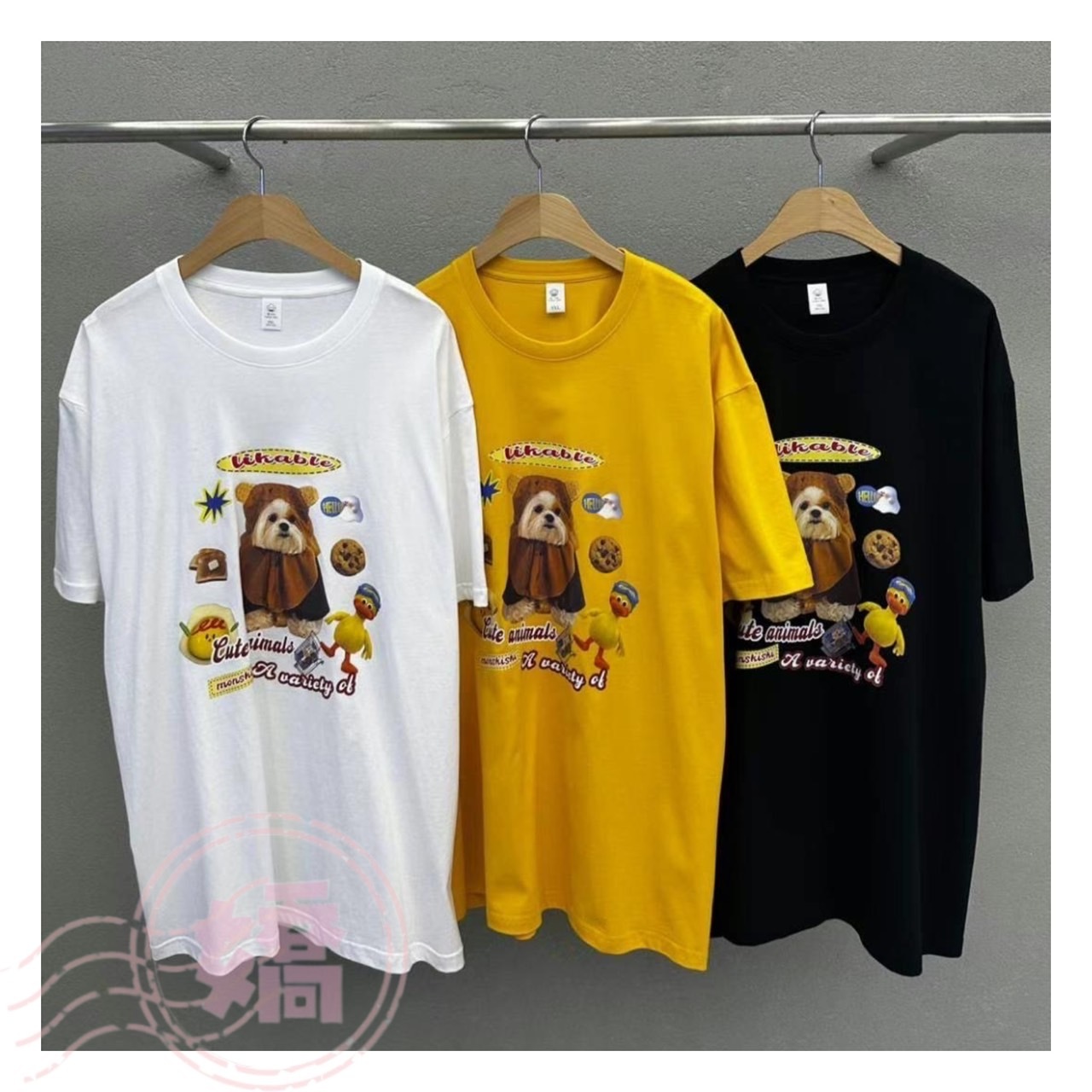 K08003熊頭套狗狗踢(白'黃'黑)