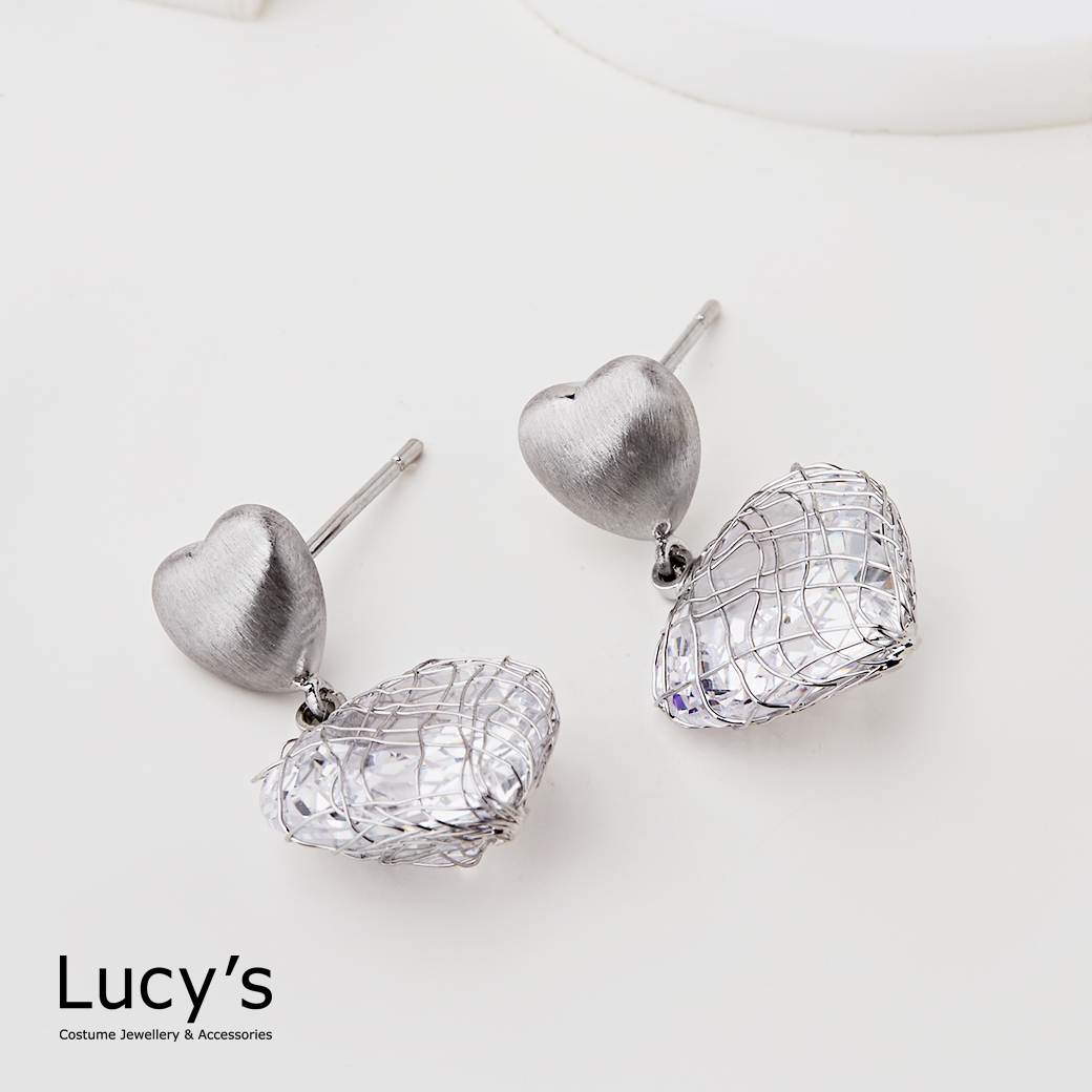 悸動網心 耳環 (三色) (123520/123521/123522)