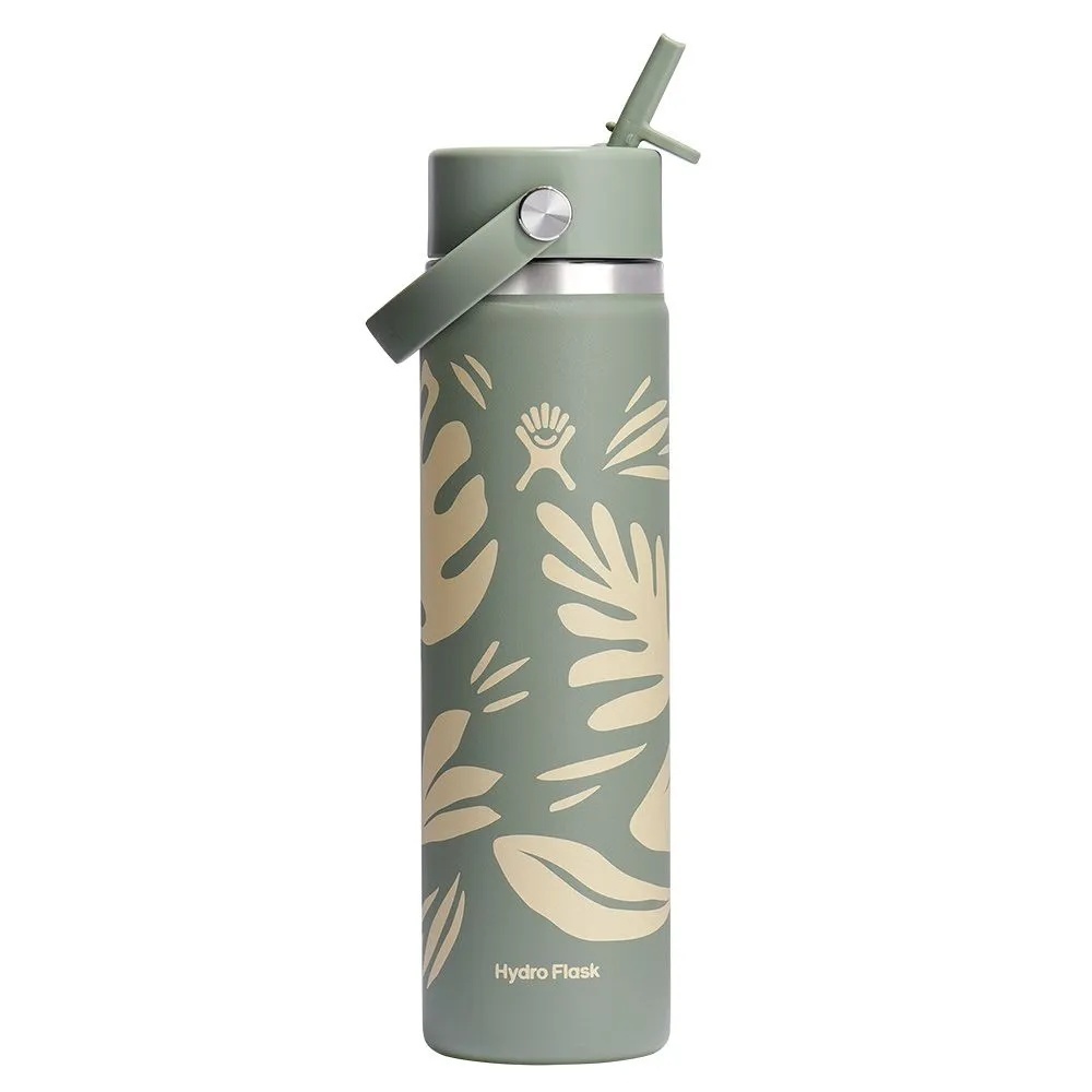 HYDRO FLASK 24oz 寬口吸管真空保溫鋼瓶 迷幻森林 HFW24CFS377P