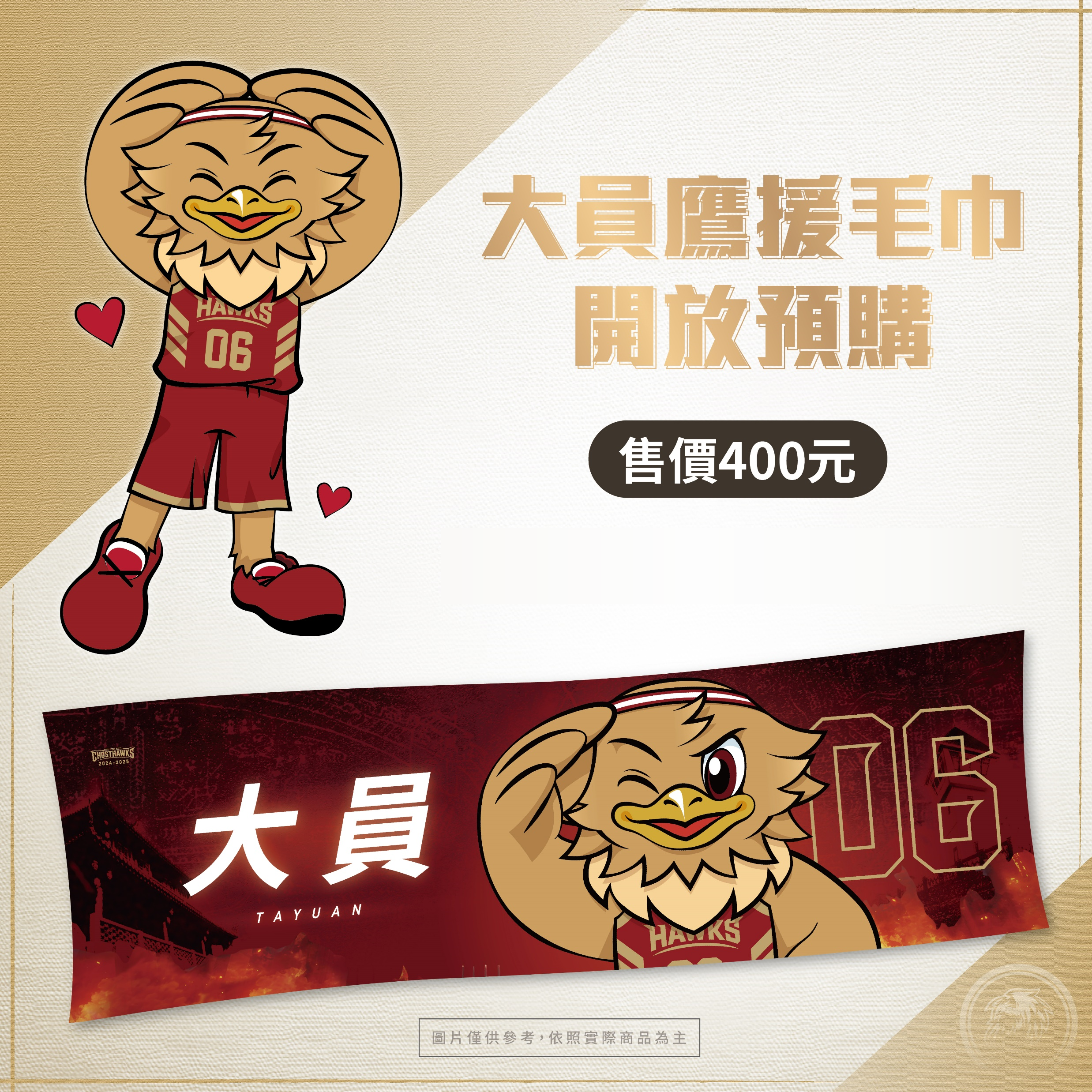 24-25 大員鷹援毛巾