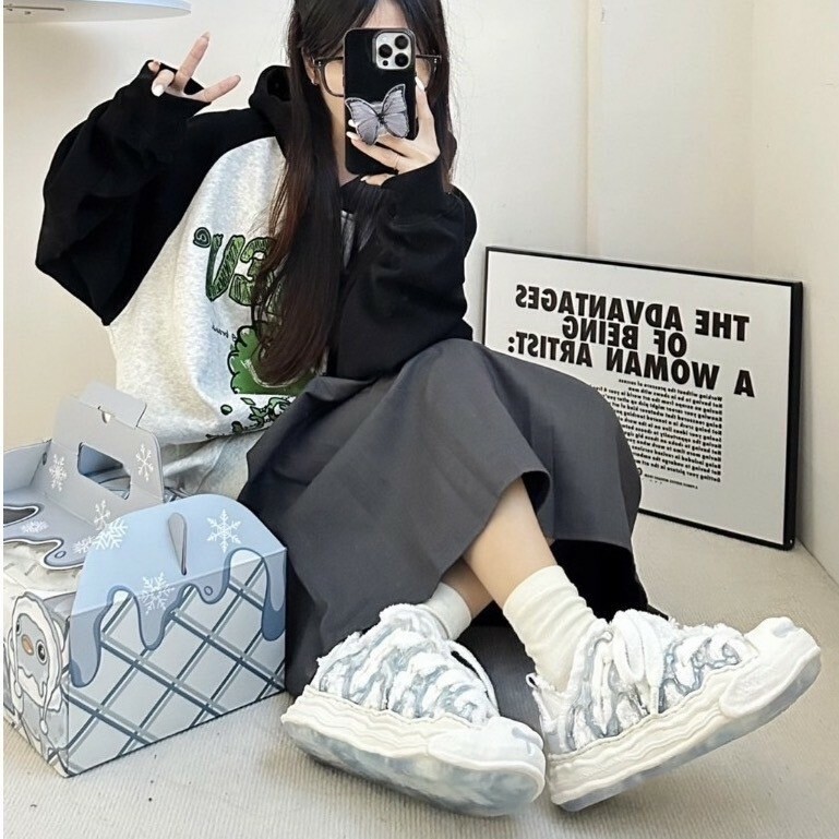 H52 開口笑奶油鞋 蛋糕鞋盒 冰雪奇緣