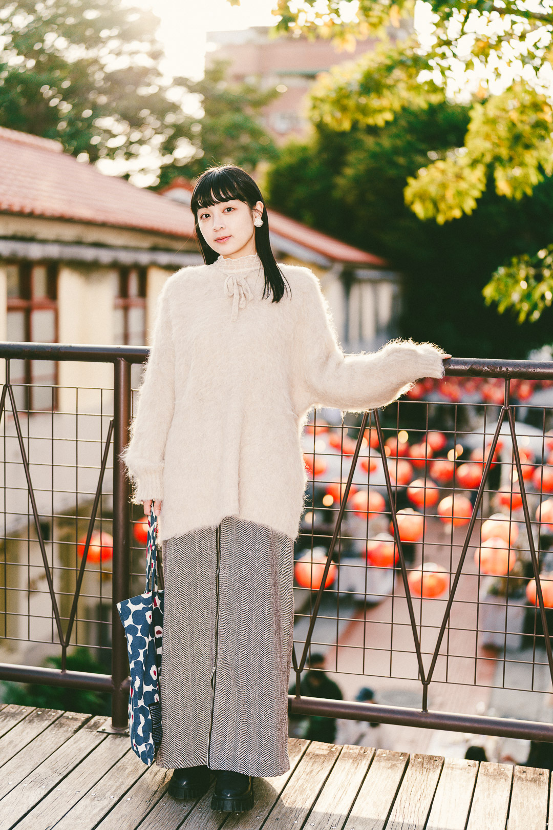 不下雪的冬日！2way綁帶羊毛上衣 (兩色-米白)