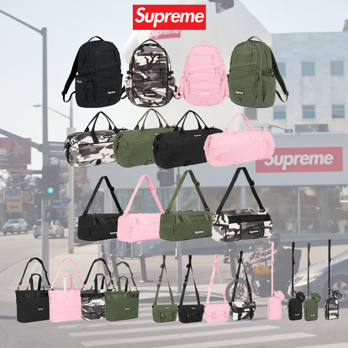 SUPREME 25SS DROPLIST WEEK 1 後背包 側背包 行李袋 相機包 郵差包 托特包