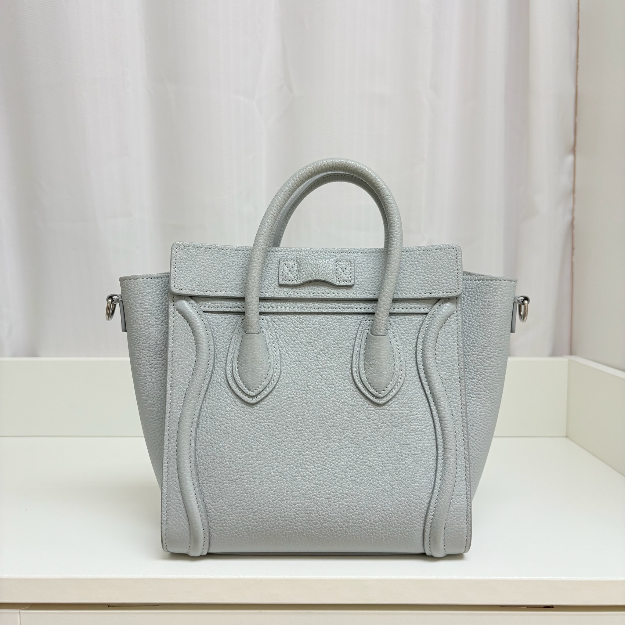 Celine Nano Luggage Bag - Grey / Shw