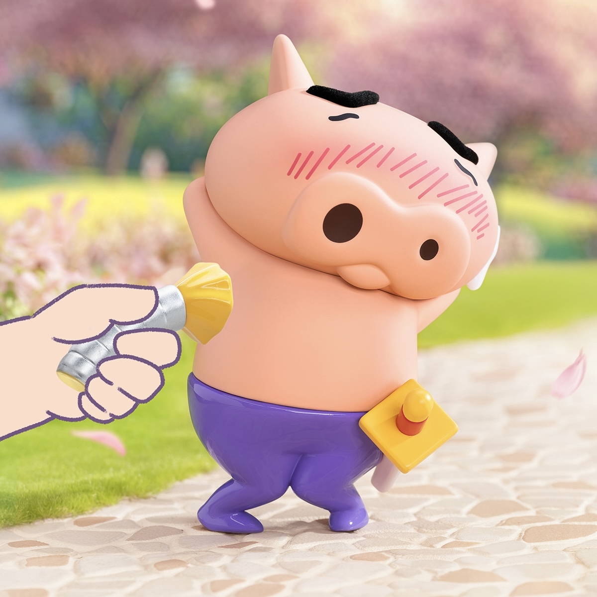 蠟筆小新 不理不理左衛門 肥嘟嘟左衛門 害羞的左衛門 吊卡 擺設 公仔 / 預購