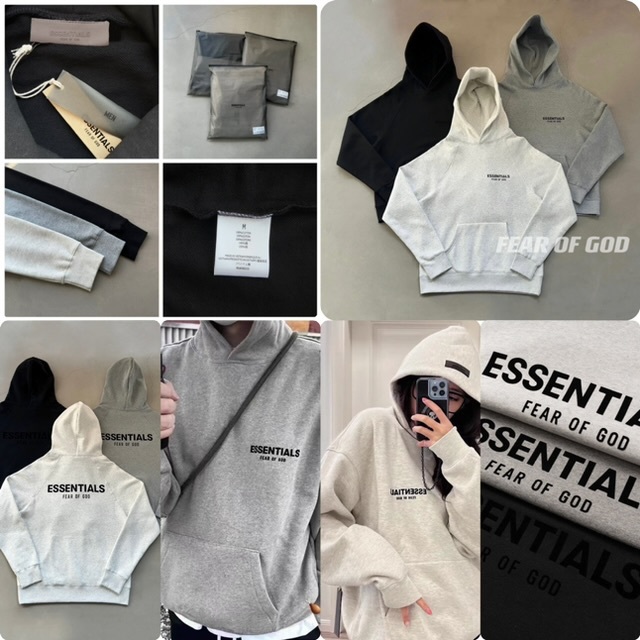 Ess*entials 前後Logo情侶款衞衣-25223130