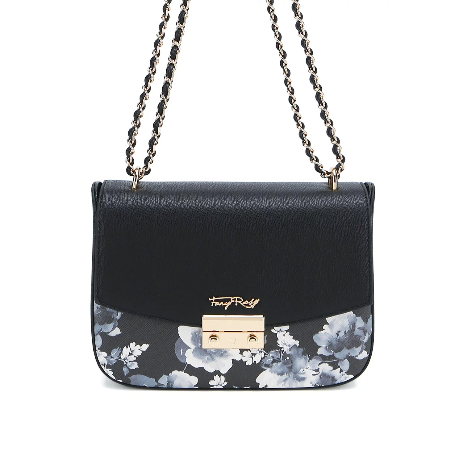 Rosy Romance Floral Print Shoulder Bag