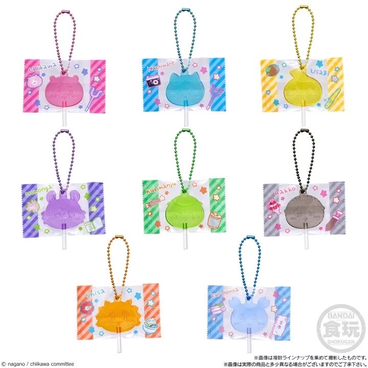 iSNEAKERS｜日本 Chiikawa 吉伊卡哇 萬代食玩 棒棒糖吊飾 8入