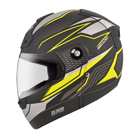 ZEUS ZS-3030 D6 消光黑/螢光黃 彩繪 可樂帽 可掀式