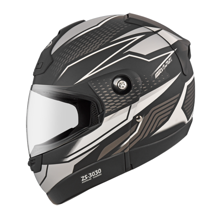 ZEUS ZS-3030 D6 消光黑/銀 彩繪 可樂帽 可掀式