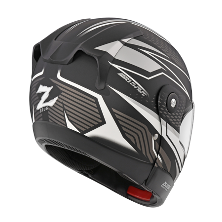 ZEUS ZS-3030 D6 消光黑/銀 彩繪 可樂帽 可掀式