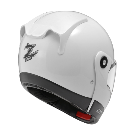 ZEUS ZS-3030 亮光白 素色 可樂帽 可掀式