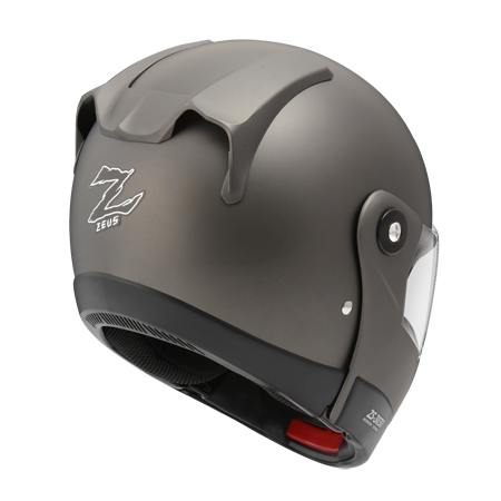 ZEUS ZS-3030 消光黑銀 素色 可樂帽 可掀式