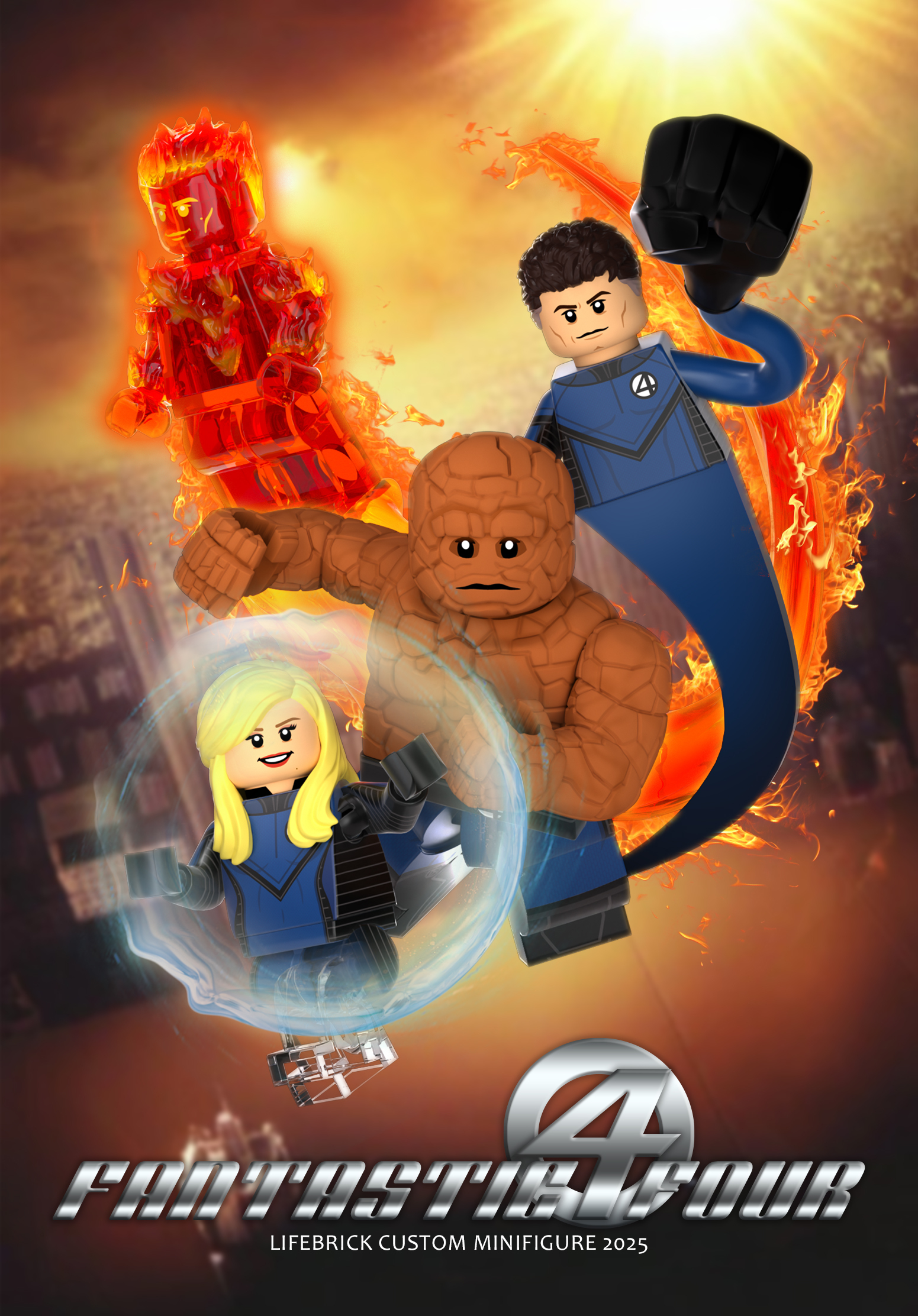 [Life Brick][Preorder] Fantastic Four - Deluxe Ver (Full Set) [PADprinted]