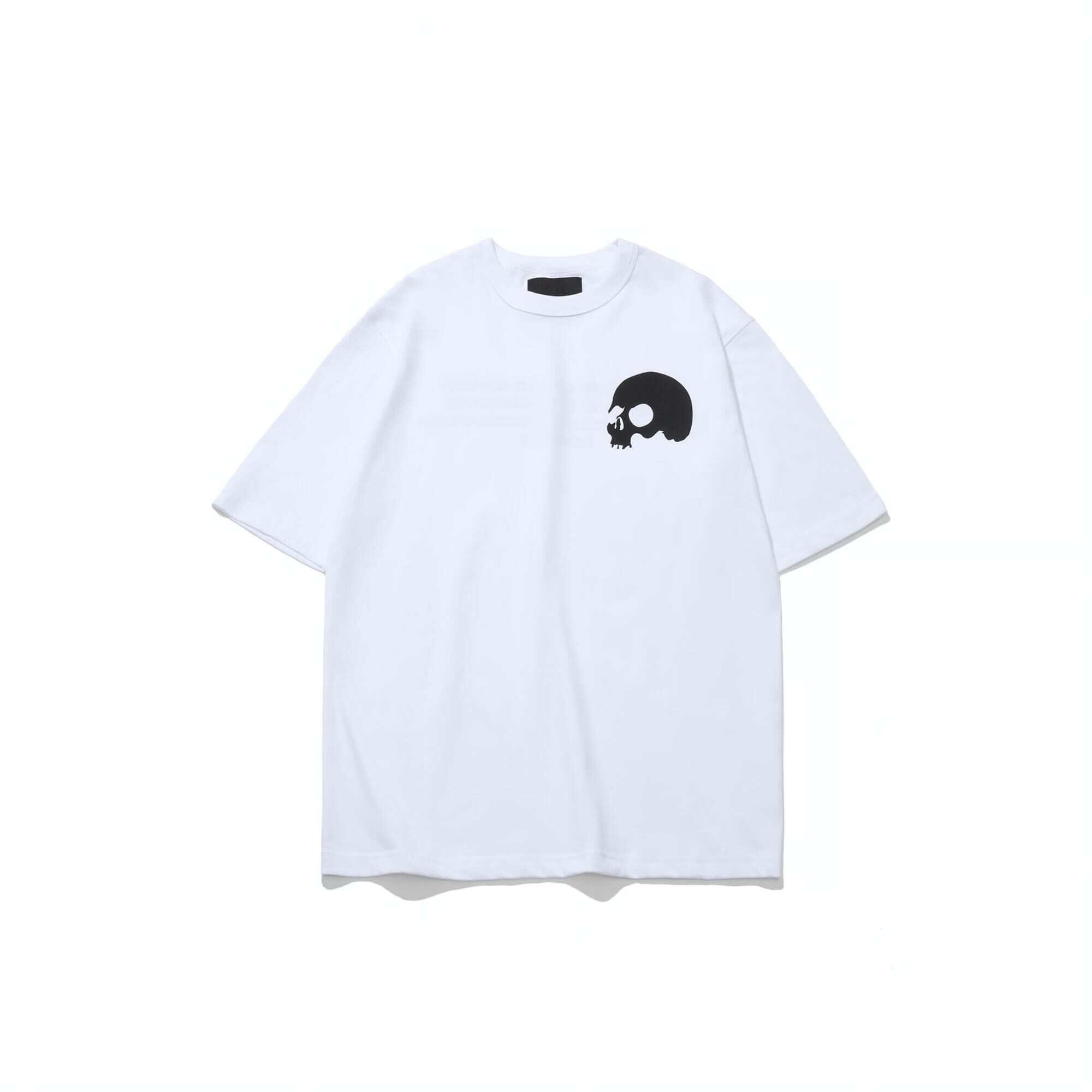 AES CHEST PRINT SKULL LOGO TEE
