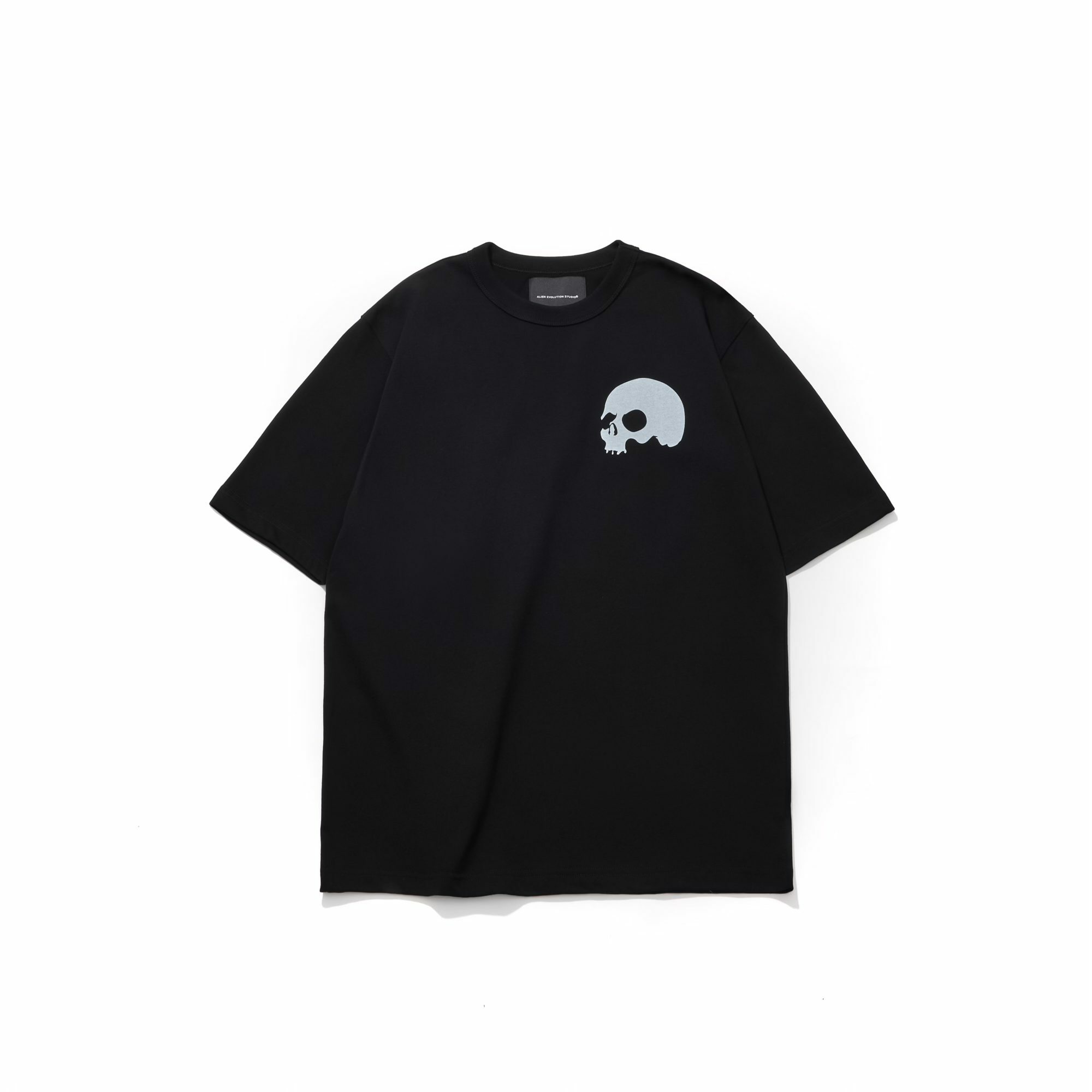 AES CHEST PRINT SKULL LOGO TEE