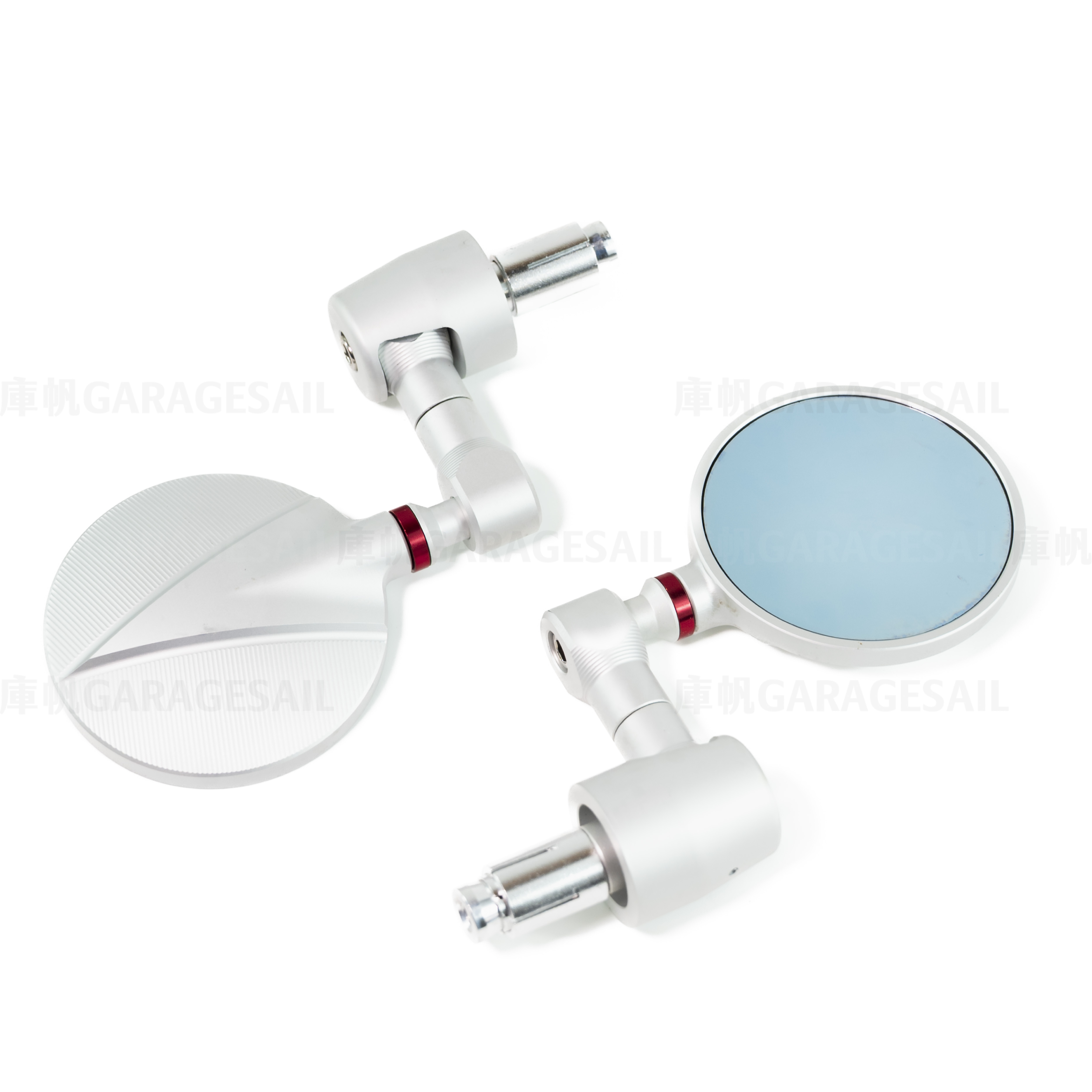 CNC 把手端 後照鏡 C4 - 陽極銀