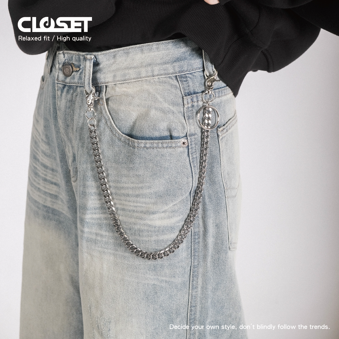 D.CLOSET 褲鏈 基本款 古巴鏈 ACC1