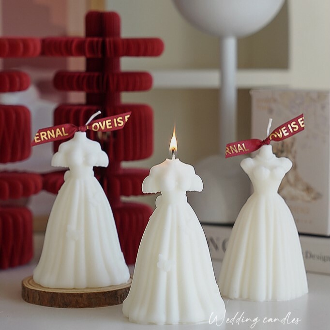 《5684》新娘婚紗創意造型香薰蠟燭