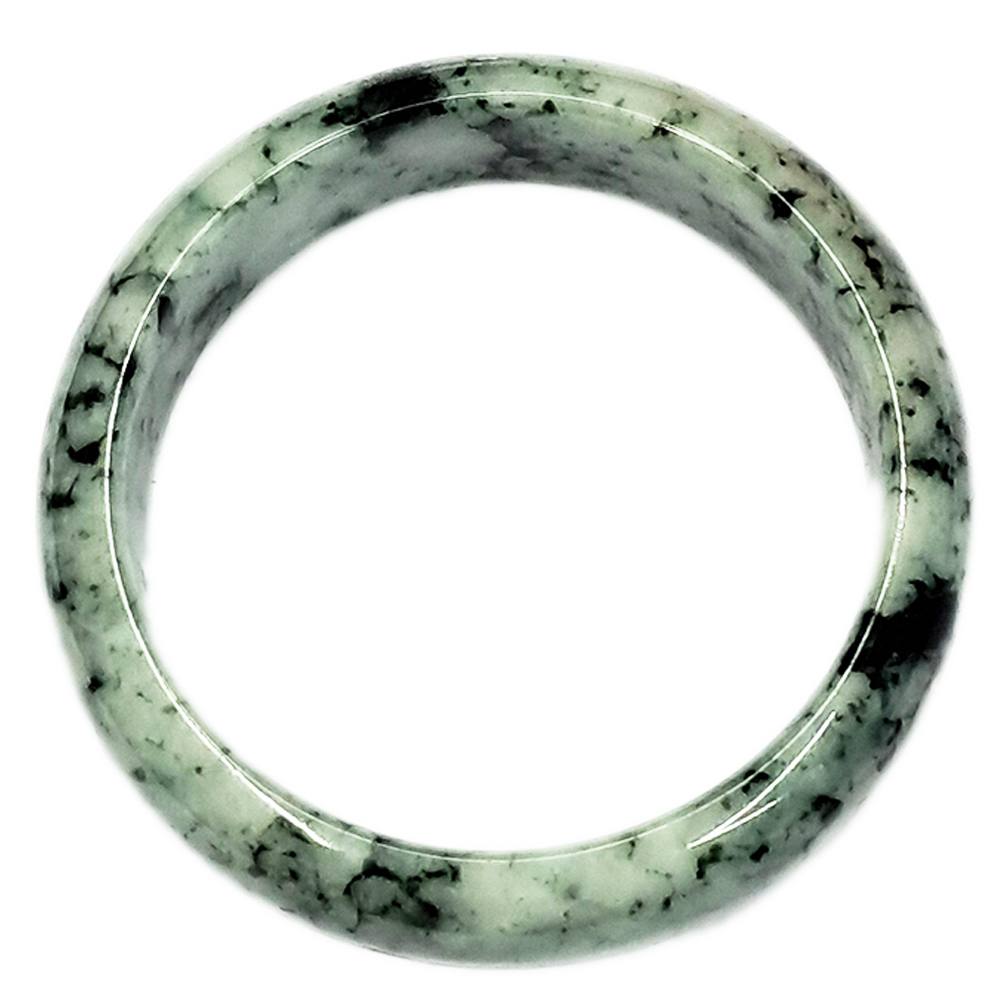 玉鐲{緬甸天然翡翠糯種飄花帶紫羅蘭A貨}手鐲【十方】136093