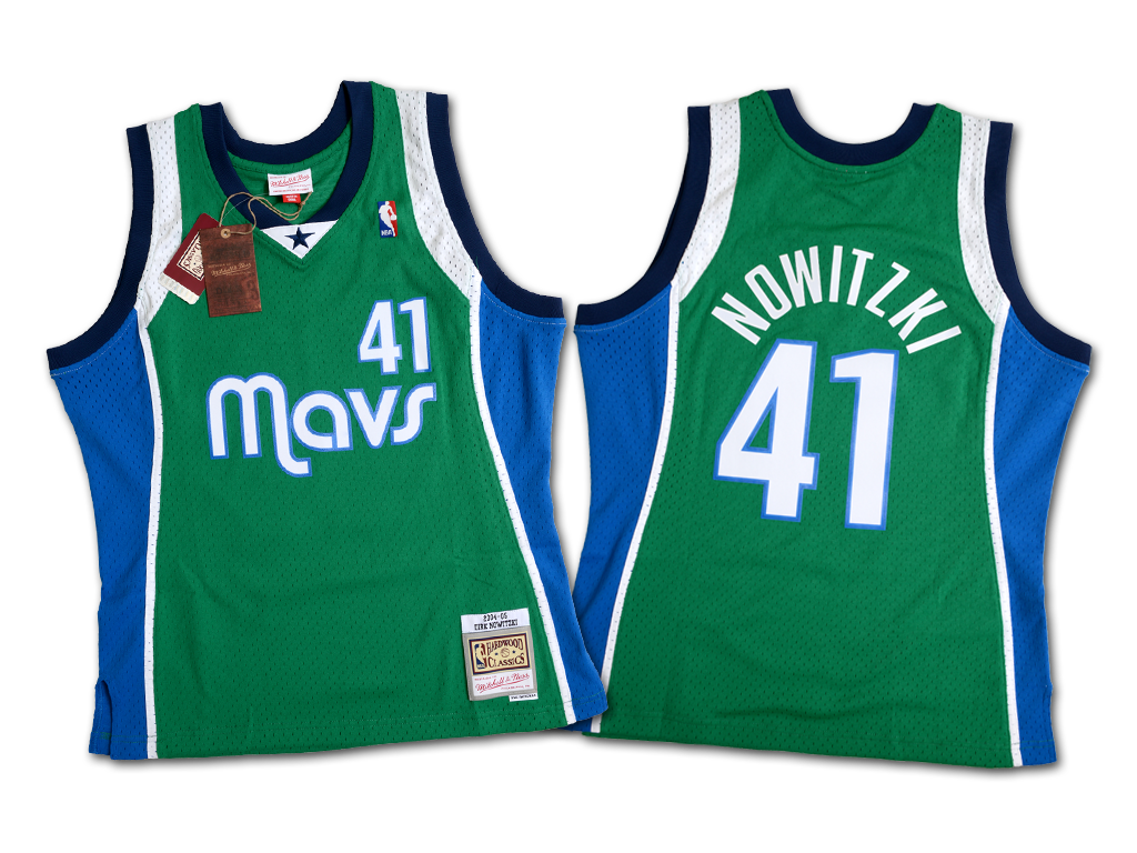 Mitchell & Ness 達拉斯獨行俠隊 Dirk Nowitzki 2004-2005 復刻 Swingman 球衣
