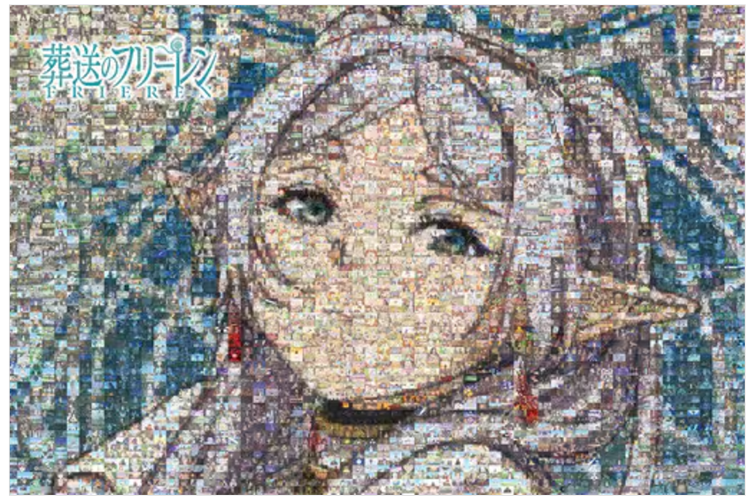 葬送的芙莉蓮人物場景馬賽克藝術