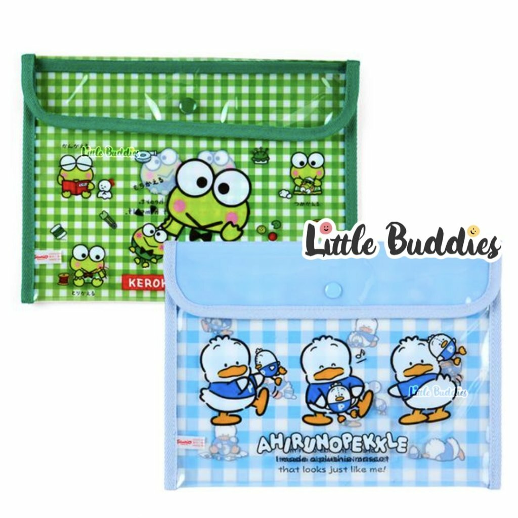 日版Sanrio 7月生日Keroppi AP鴨系列 A5半透明啪啪袋