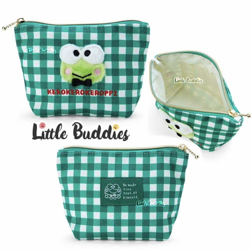 日版Sanrio 7月生日Keroppi AP鴨系列 拉鍊化妝袋