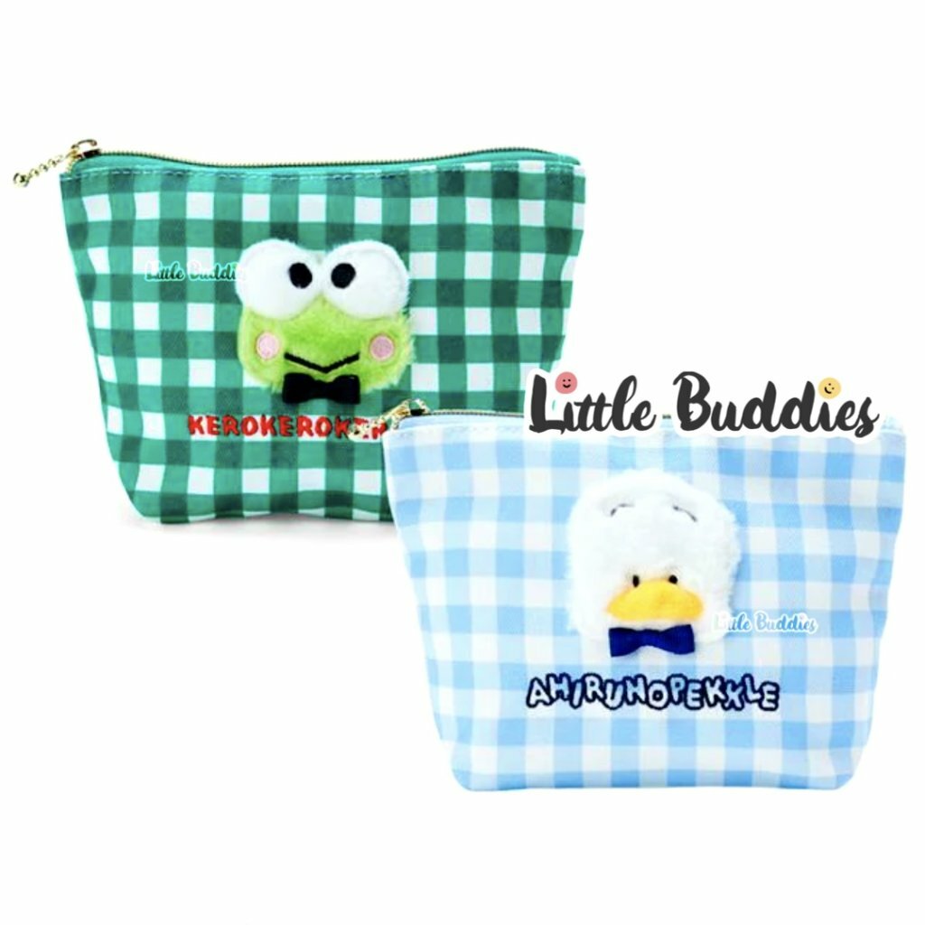 日版Sanrio 7月生日Keroppi AP鴨系列 拉鍊化妝袋