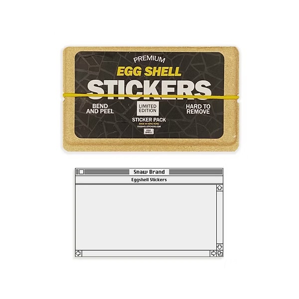 Egg Shell Stickers 蛋殼貼 限量 Macintosh 50張
