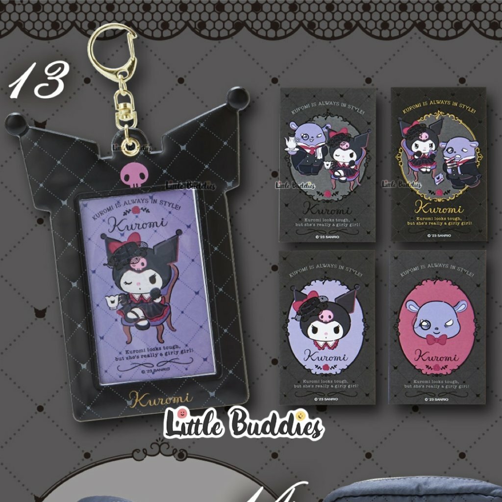 日版Sanrio Kuromi 幻想千金小姐系列 貼紙卡套匙扣套裝