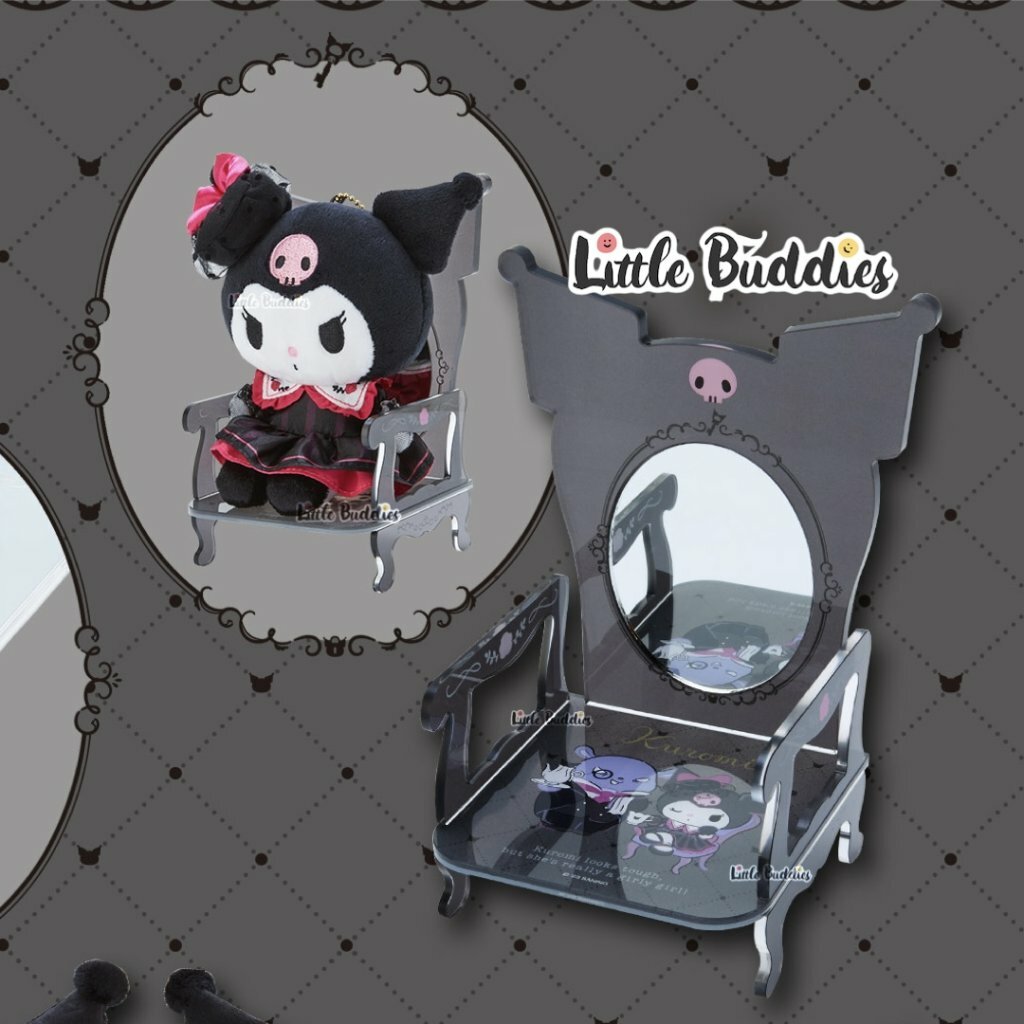 日版Sanrio Kuromi 幻想千金小姐系列 亞加力椅子形立鏡