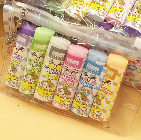 糖果色橡皮条 一袋6条