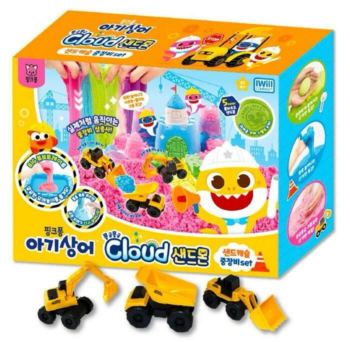 韓國 Babyshark 城堡卡車挖土機動力沙套裝