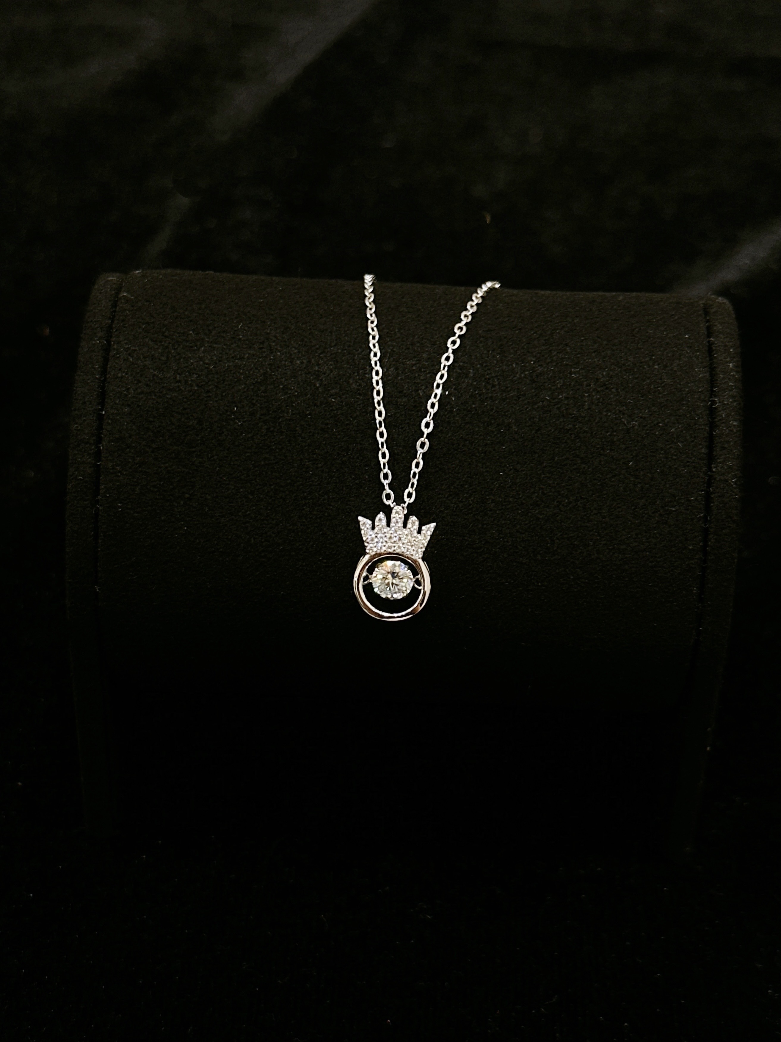 Aurora Moissanite necklace