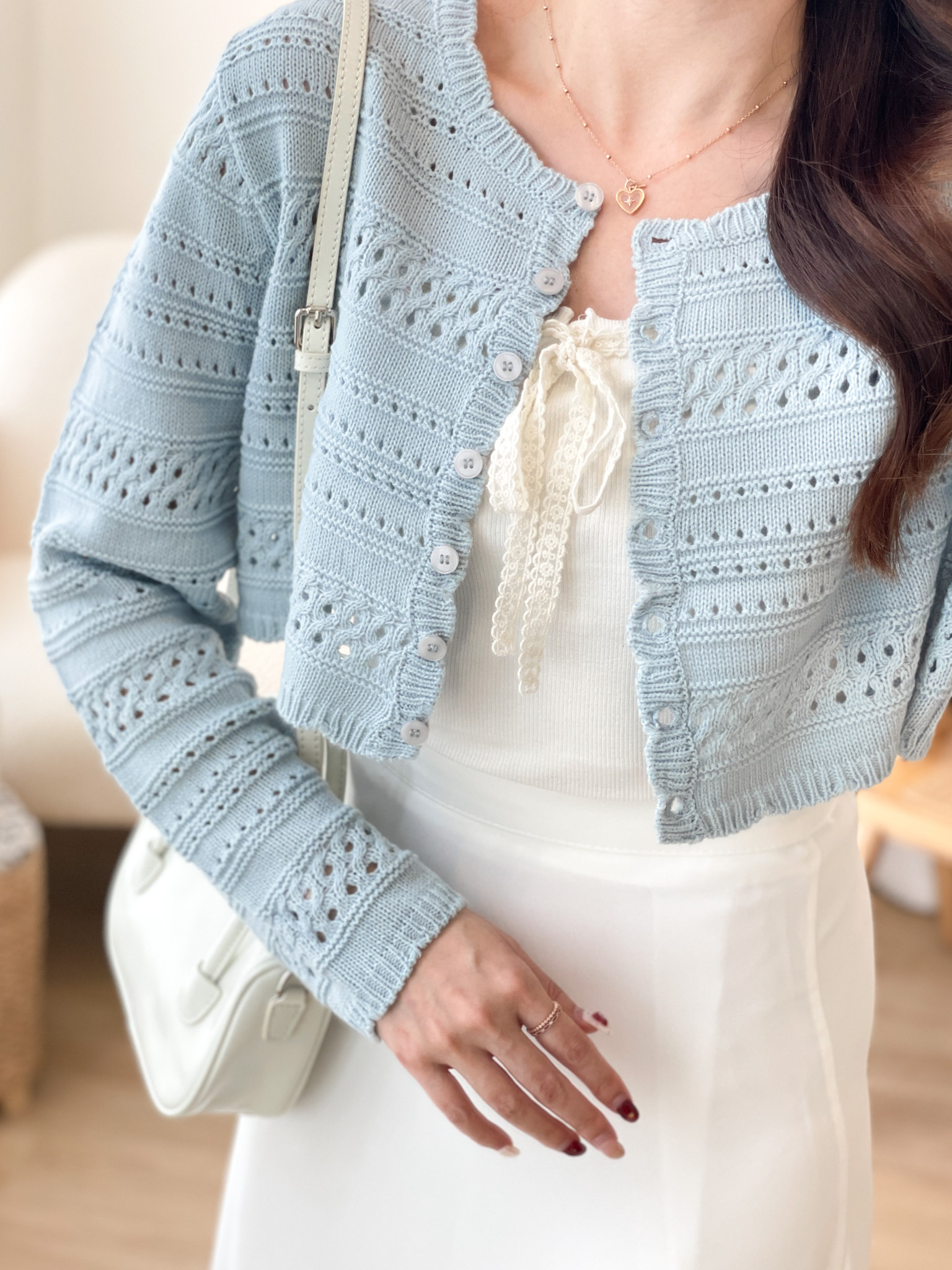 JK223 Pure Soul Braided Cardigan