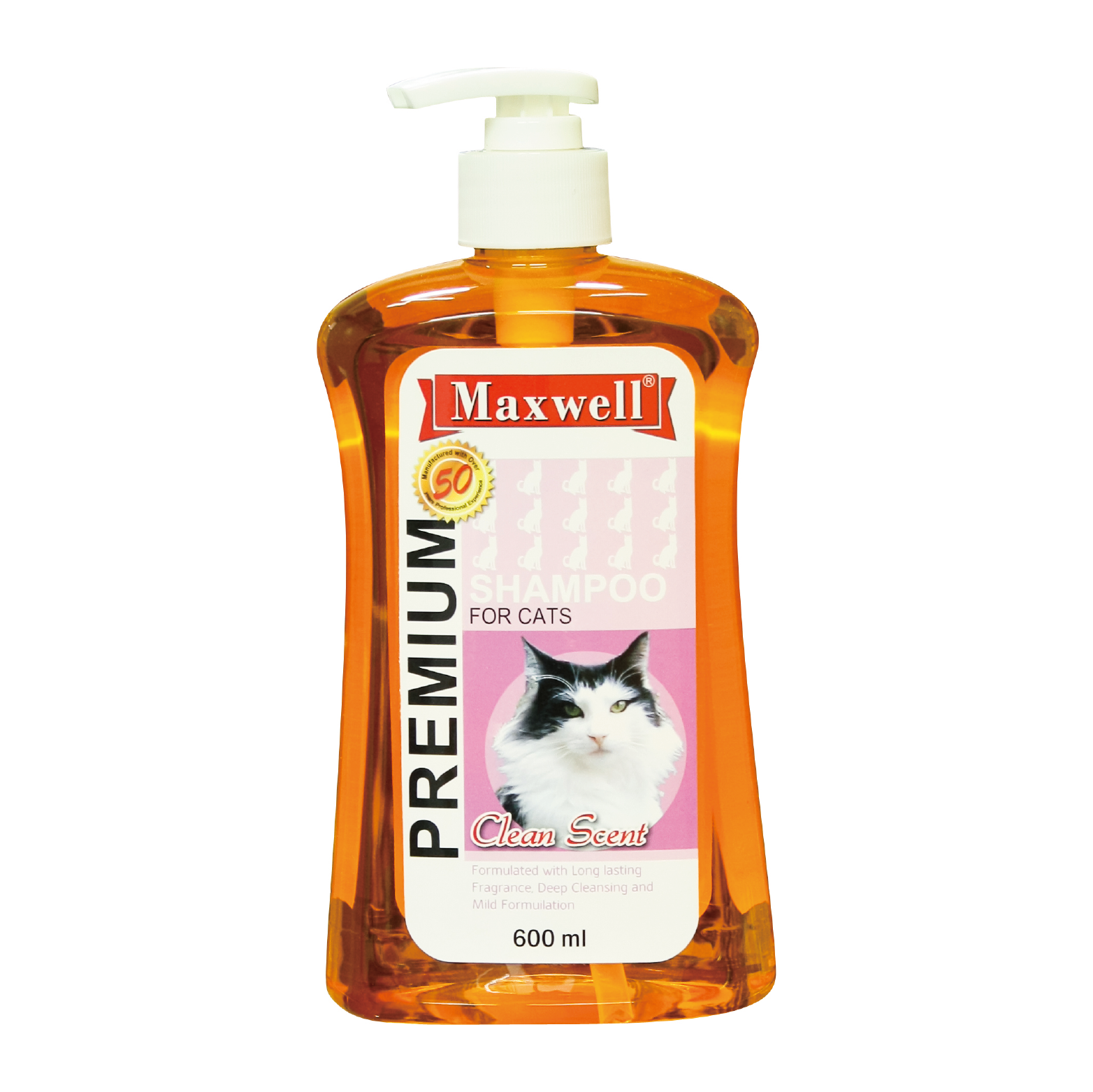 Maxwell 深層清潔洗毛精 (貓用) 600ml (MXS-60010)*