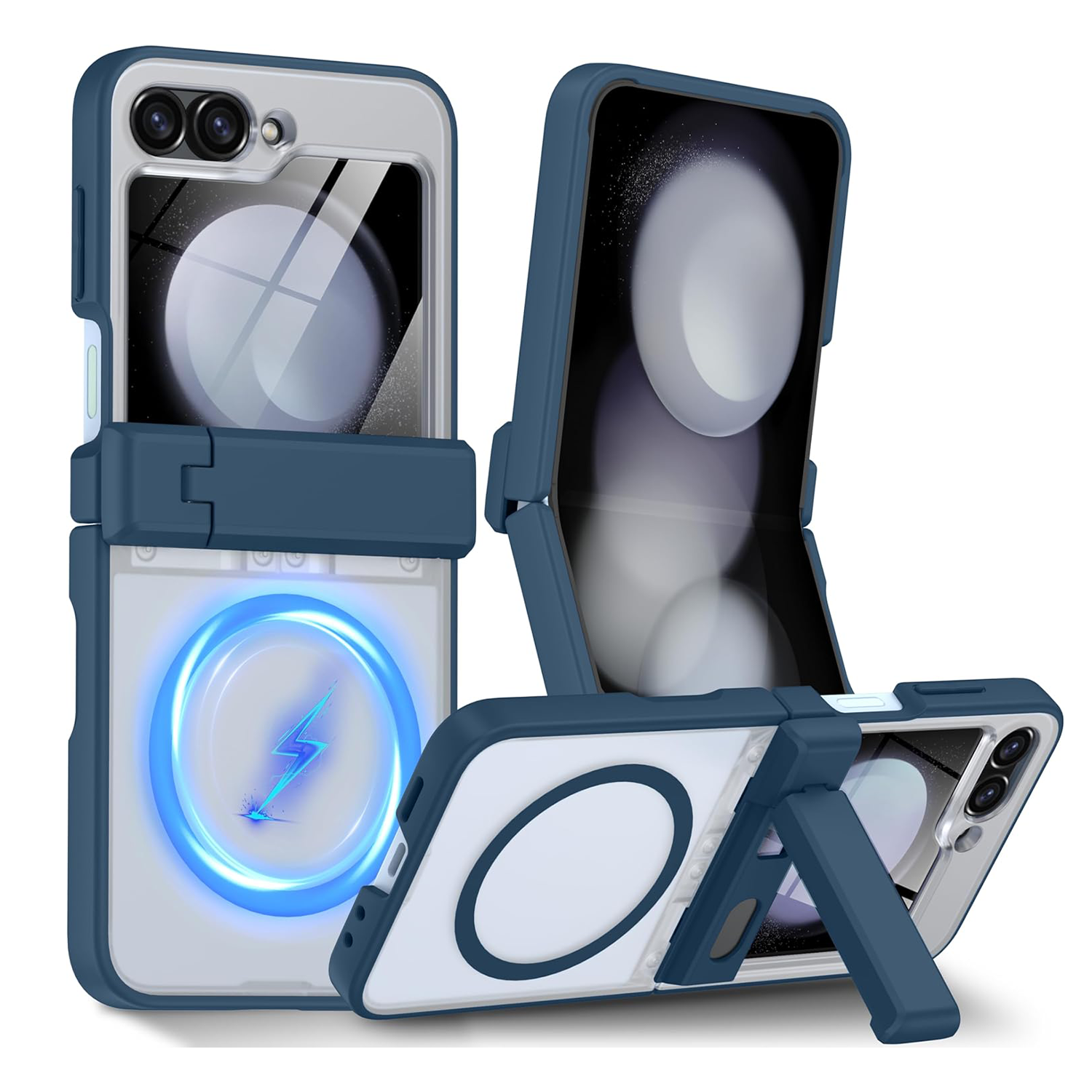 XPRO - Mag AG Stand - Samsung Z Flip 6 Case 外屏保護磨砂磁吸支架防撞手機保護硬殼 FE