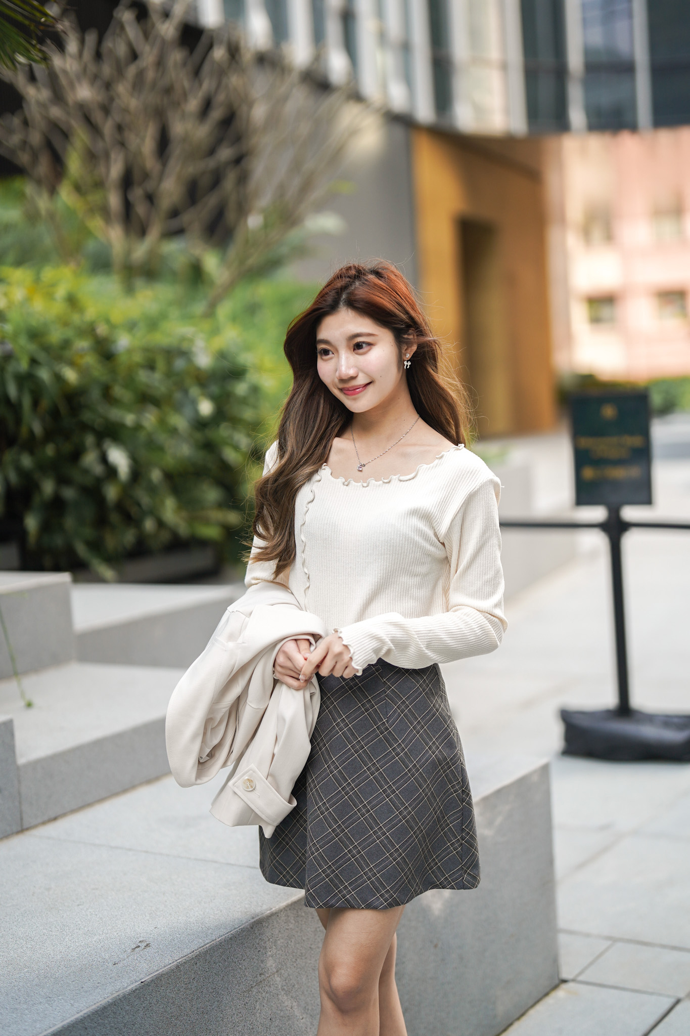 SK525 Blaire Timeless Plaid Mini Skirt