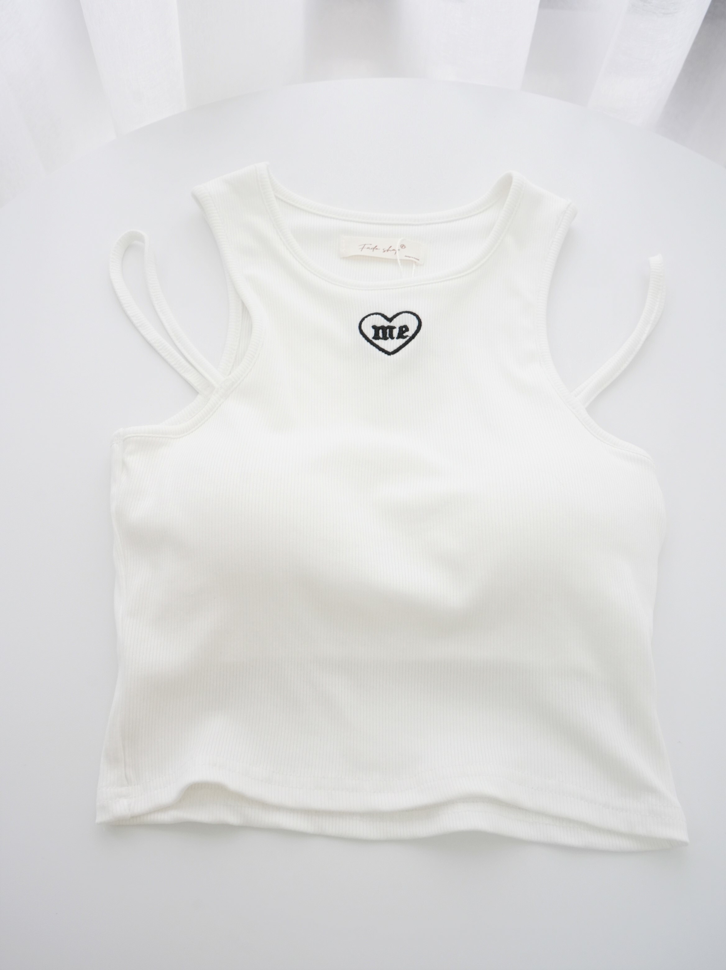 法朵Fado shop｜ 刺繡雙肩背心 (有胸墊) 5263003