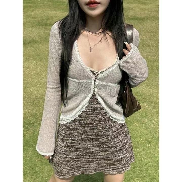 KR VINTAGE LACE CARDIGAN (3 COLORS)