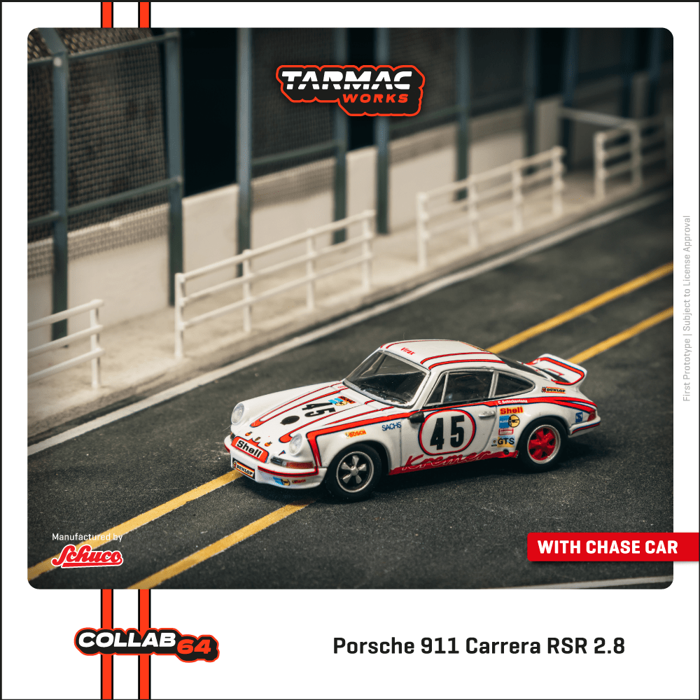 [預訂] Tarmac Works Porsche 911 Carrera RSR 2.8 - 24h Le Mans 1973 #45 Winner