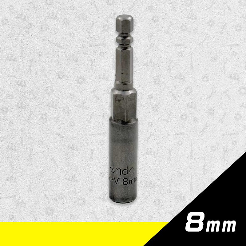 黑熊｜六角軸 無磁深孔套筒（8-19mm）