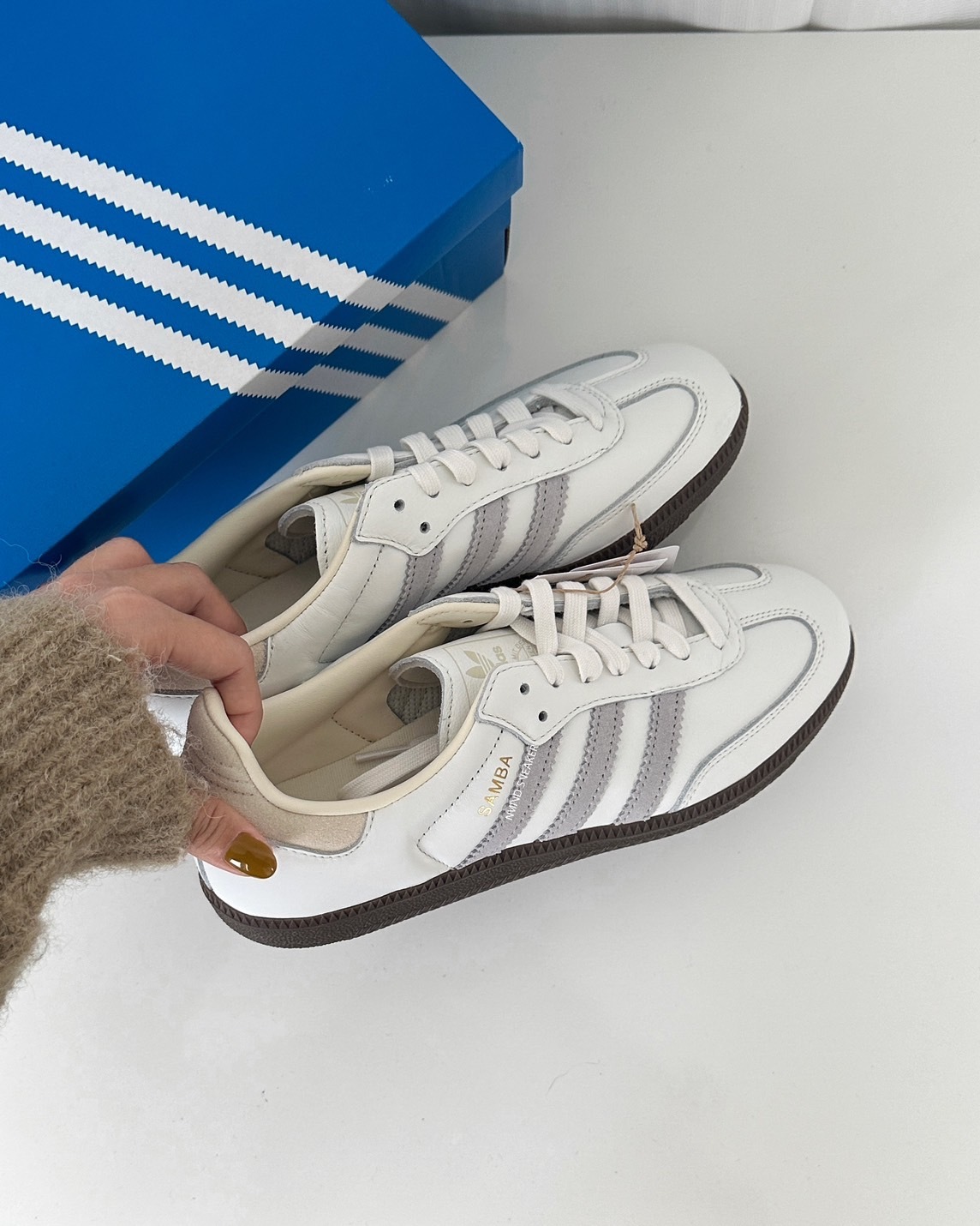 <快速出貨> Adidas Samba OG 奶白霧灰 (IH4880)