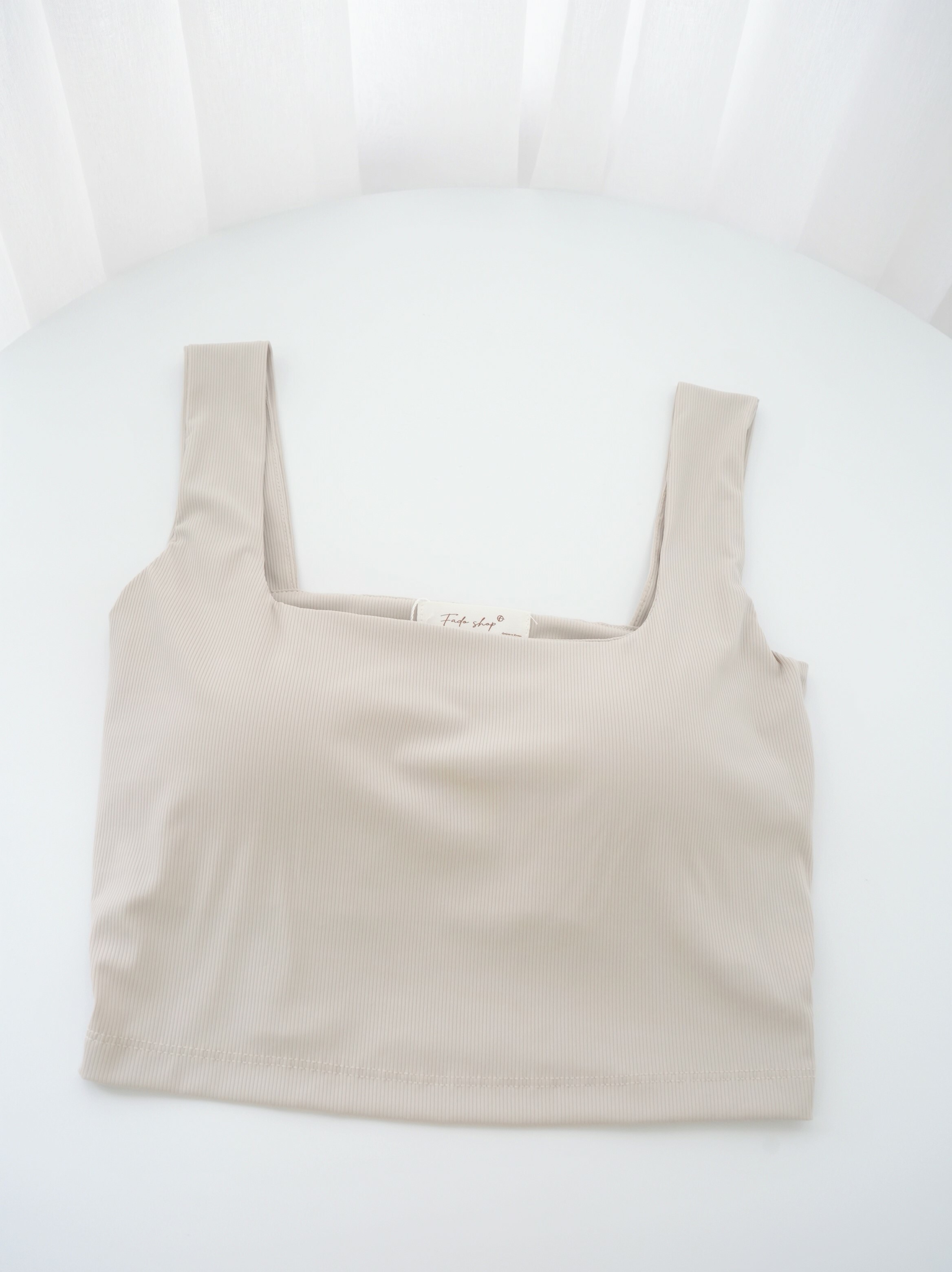 法朵Fado shop｜ 涼感 / 冰絲方領背心 (有胸墊) 5263014