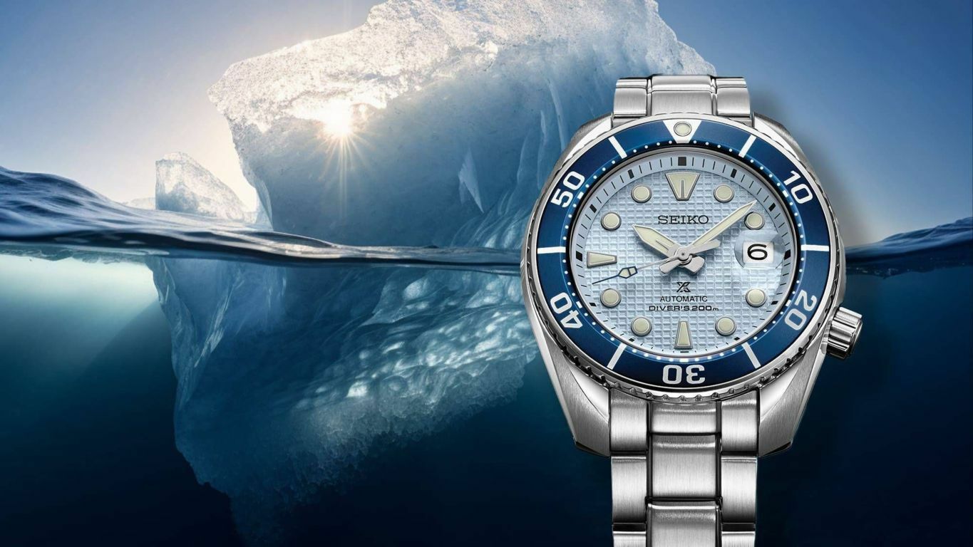 萬年鐘錶 - SEIKO PROSPEX   冰藍面格紋面盤機械潛水錶  SPB179J1 / 6R35-00S0B  錶徑45MM