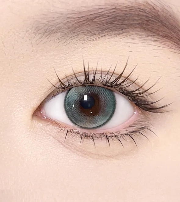 [月拋] OLOLA MEOW Vivid Edtion 1 Month Havana Green｜月拋彩妝隱形眼鏡｜每盒2片