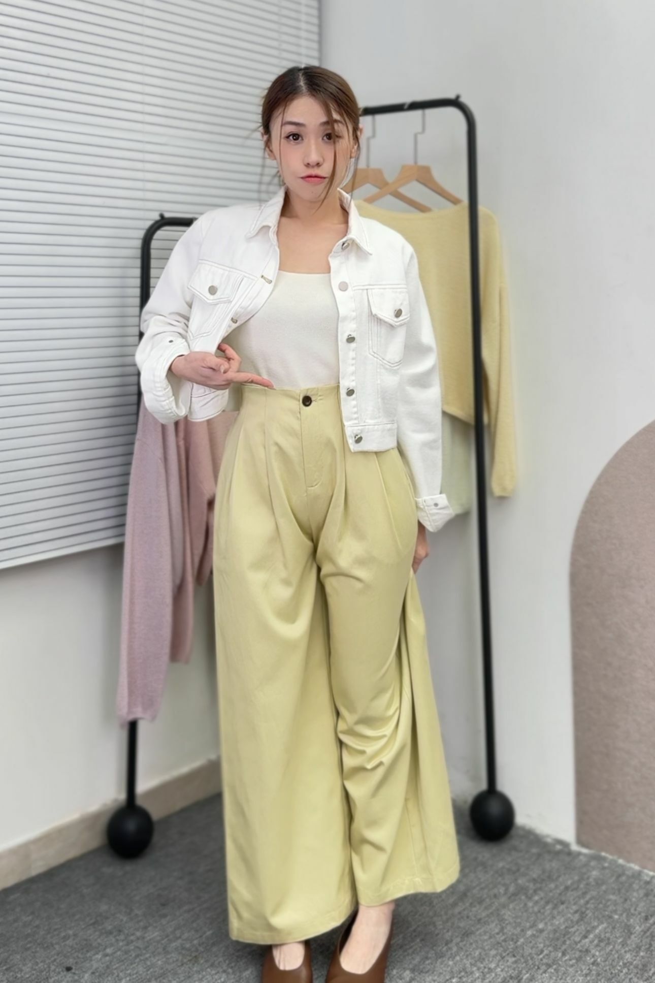 PANTS#6874 🤍再見梨型平板褲