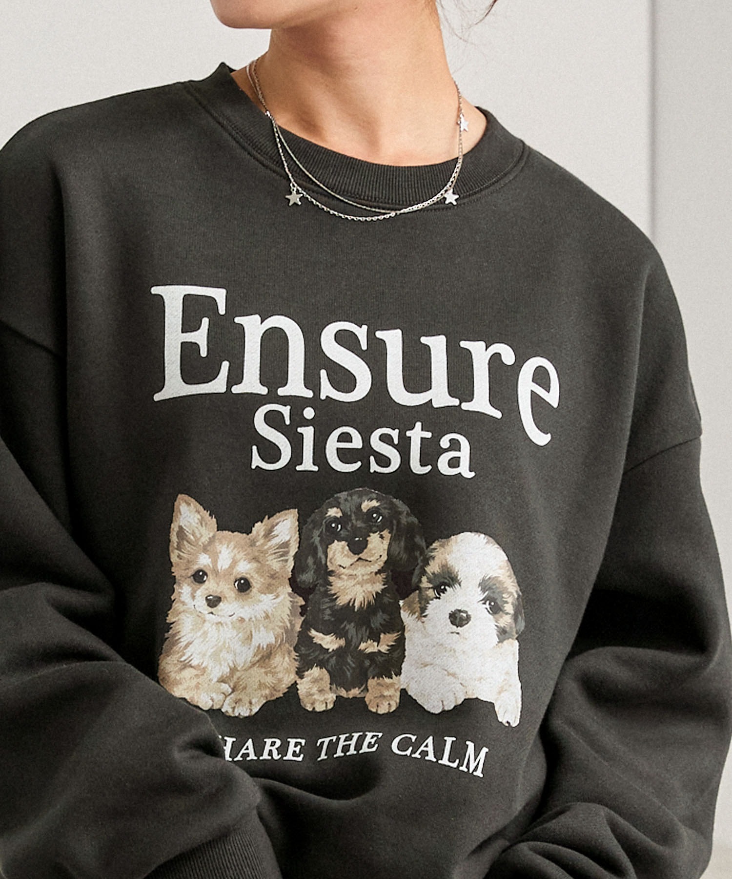 🇯🇵 MONO-MART 復古狗狗 圖案 印花 大學T 衛衣 內刷毛 男女 / 現貨